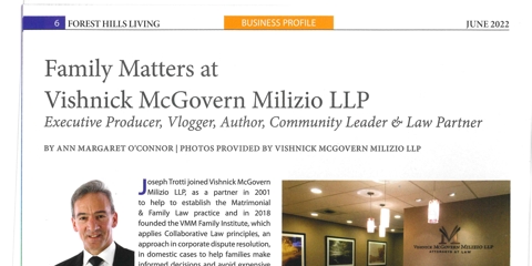 VMM partner Joseph Trotti Interviewed in Forest Hills Living