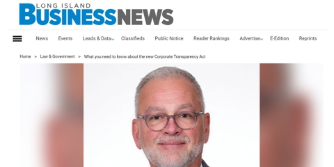 Managing Partner Joseph Milizio in LIBN: What you need to know about the new Corporate Transparency Act