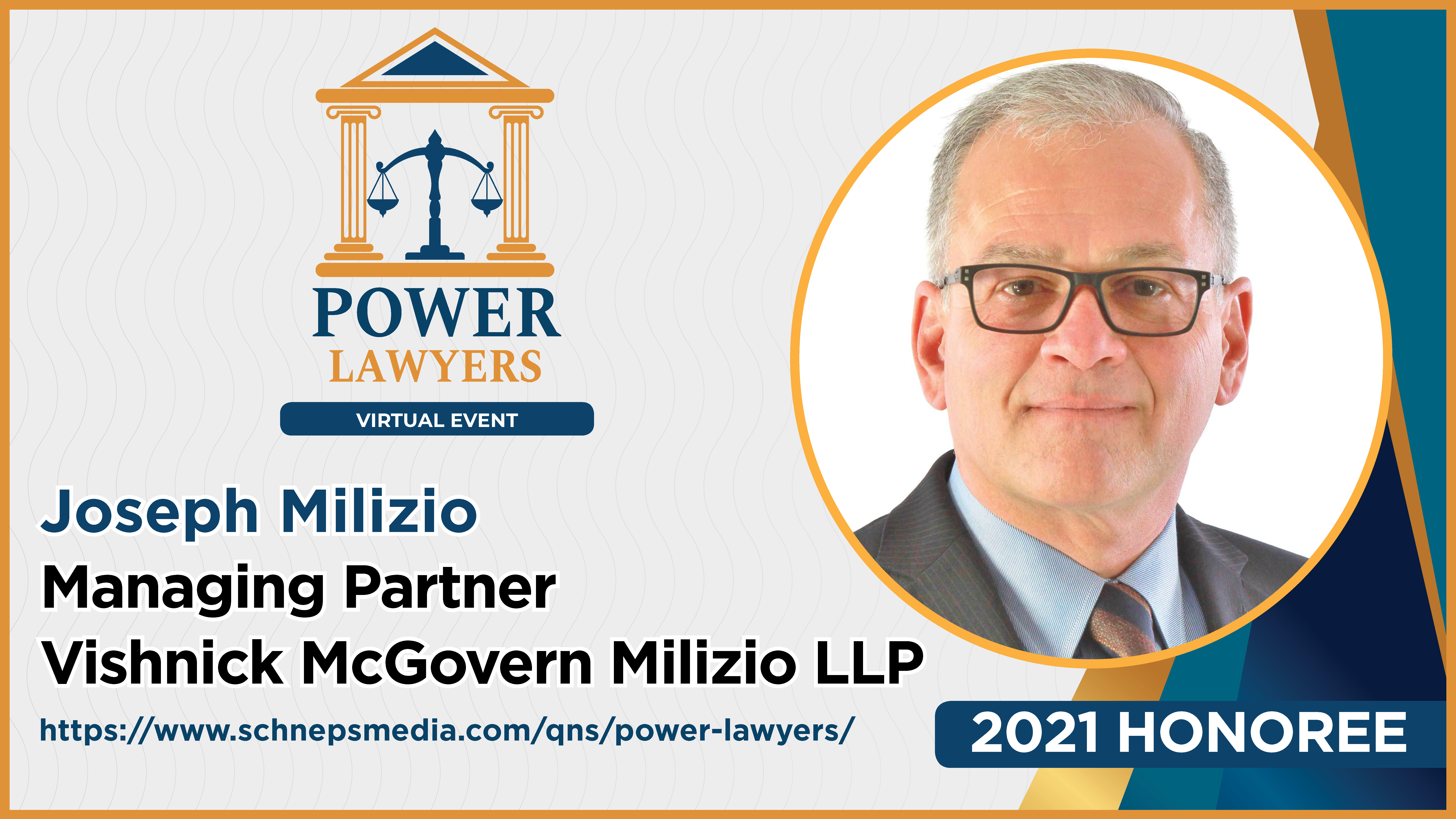 Joseph Milizio Named 2021 Power Lawyer