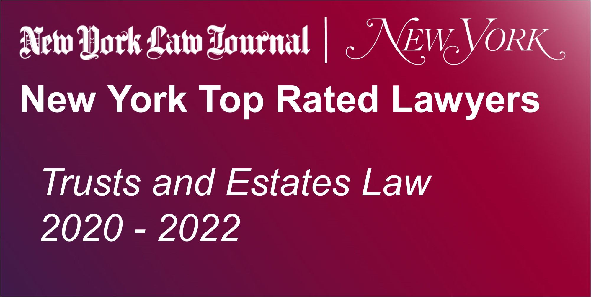 Trusts And Estates Law 2020-2022