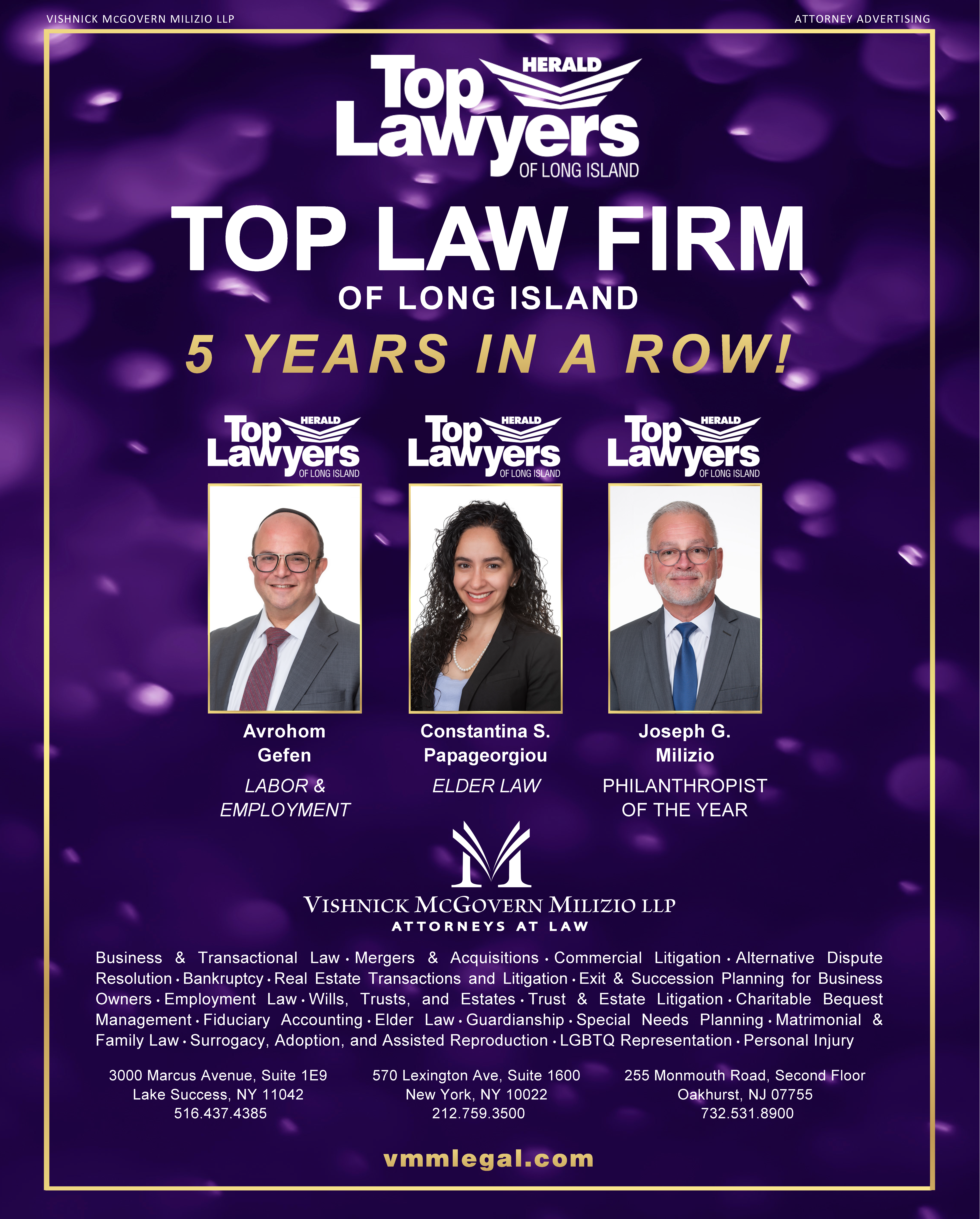 VMM-2023-Top Law Firm 5 Years in a Row