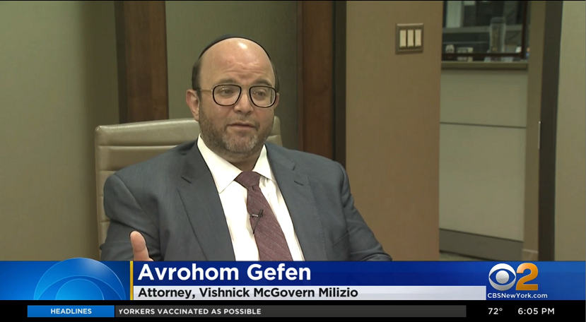 Partner Avrohom Gefen on CBS NY News: Legalized Marijuana In New York Triggers Workplace Concerns (VIDEO)