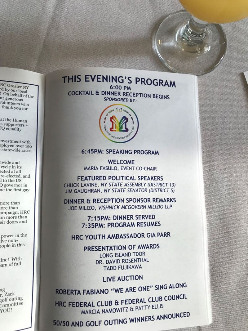Evenings Event Program