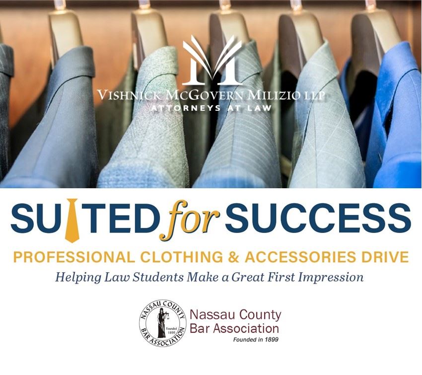 VMM Sponsors Nassau County Bar Association “Suited for Success” Drive