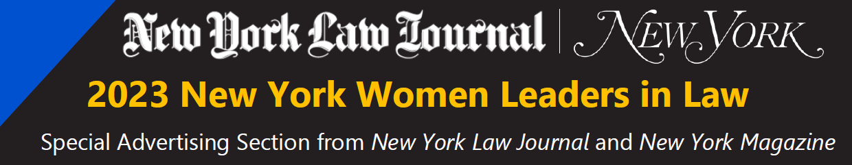 Partner Constantina Papageorgiou Named to New York Law Journal 2023 "New York's Top Rated Women Leaders"!
